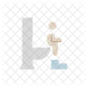 Kindersitz Badezimmer Sicherheit Symbol