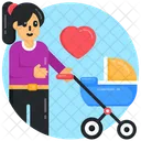 Kinderwagen Kinderbuggy Babywagen Symbol