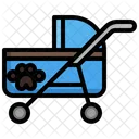 Kinderwagen Haustier Welpe Buggys Icon