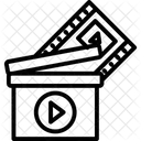 Kinematographie Filmproduktion Filmaufnahme Symbol