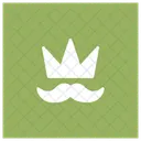 King Mustache Crown Icon
