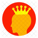 Crown King Gold Icon
