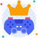 King Joystick Crown Icon