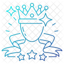 King Crown Ribbon Icon