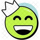 King Crown Smiley Emoji Expression Icon