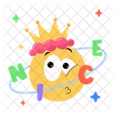 King Emoji Nice Word Emoji Face Icon