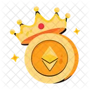 King Ethereum Ethereum Coin Cryptocurrency Icon