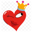 King Heart Royal Heart Design Icon