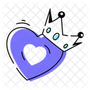King Love Royal Love Royal Heart Icon