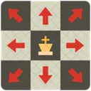 King Moves Game Chess Icon