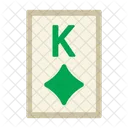 King Of Diamods Poker Card Casino Icon