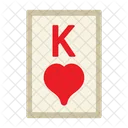 King Of Hearts Poker Card Casino Icon
