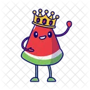 King Watermelon King Crown Icon