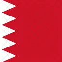 Kingdom Of Bahrain Flag Country Icon