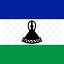 Kingdom Of Lesotho Flag Country Icon