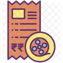 Kinokarte Kinokarte Kinosegler Symbol