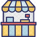 Kiosk Food Stand Booth Icon