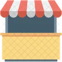 Kiosk Market Retail Icon