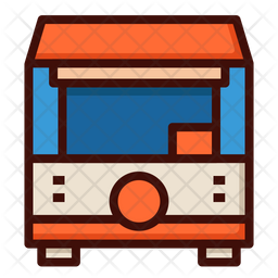 Kiosk Icon   Download In Colored Outline Style