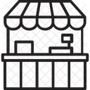 Kiosque Stand De Nourriture Stand Icône