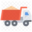 LKW Sand Gebaude Symbol