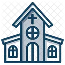 Christliches Haus Kirche Kirchengebaude Symbol