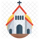 Christliches Haus Kirche Kirchengebaude Symbol