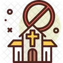 Kirche schließen  Symbol