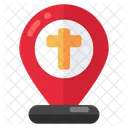 Kirchenstandort Kirchenrichtung GPS Symbol