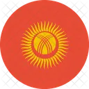 Kirguistan Bandera Mundo Icono