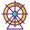 Riesenrad Vergnugungspark Jahrmarkt Symbol
