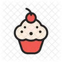 Kirsche Cupcake Suss Symbol