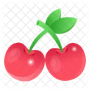 Fruchte Kirschen Beeren Symbol