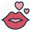 Kiss Lip Heart Icon