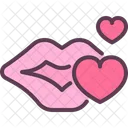 Kiss Lips Heart Icon