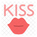 Kiss Letters Lips Icon