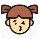 Girl Emoji Child Icono