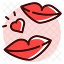Mouths Kiss Heart Icon