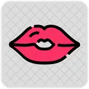 Valentine Day Lips Kiss Icon