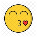 Kiss Love Heart Icon