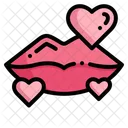 Kiss Love And Romance Valentines Day Icon