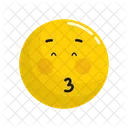 Kiss Emoji Face Icon