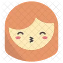 Kiss Emoji Face Icon