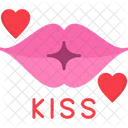 Kiss Heart Lips Icon
