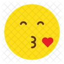Kiss Emoji Emoticon Icon