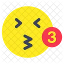 Kiss Emoji Emoticon Emotag Icon