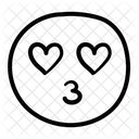 Kiss Love Eye Happy Icon