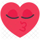 Heart Emoji Face Icône