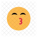 Kiss Face Emoji Emoticons Icon