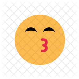Kiss Face Emoji Icon